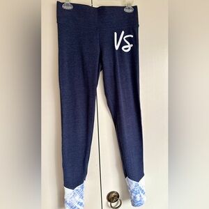 Victoria’s Secret blue lounge leggings with patterned ankles
